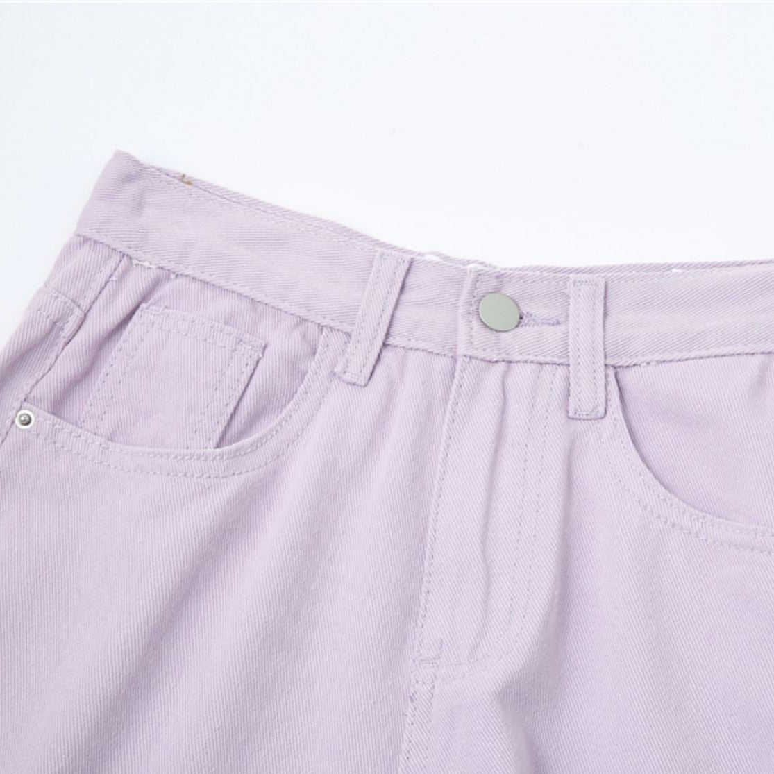 Korean Fashion Vintage Pastel Jeans