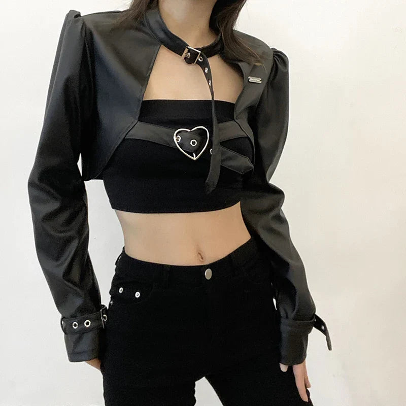 Punk Style Leather Jacket