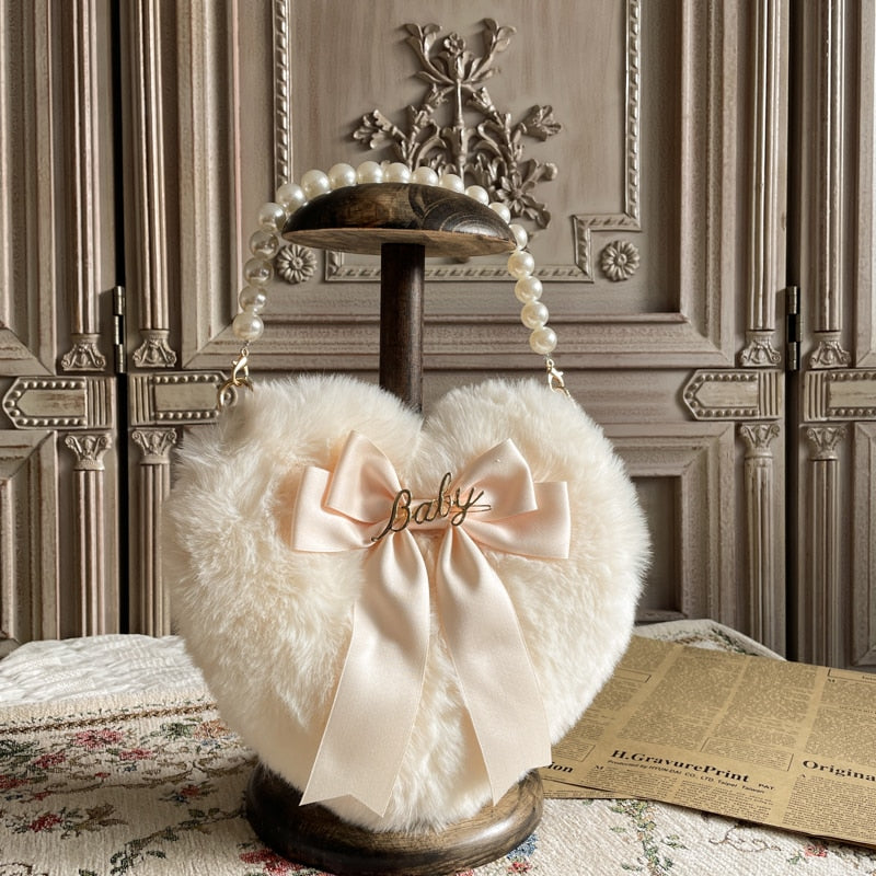 Love Heart Plush Bag