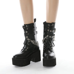 Chunky Punk Style Boots