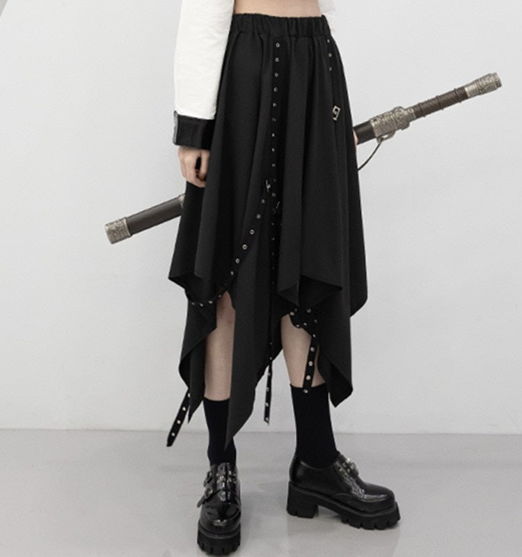 Irregular Gothic Weave Skirt