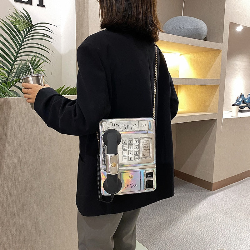 Telephone Style Shoulder Bag