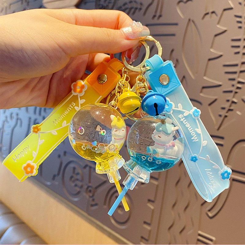 Cartoon Unicorn Keychain