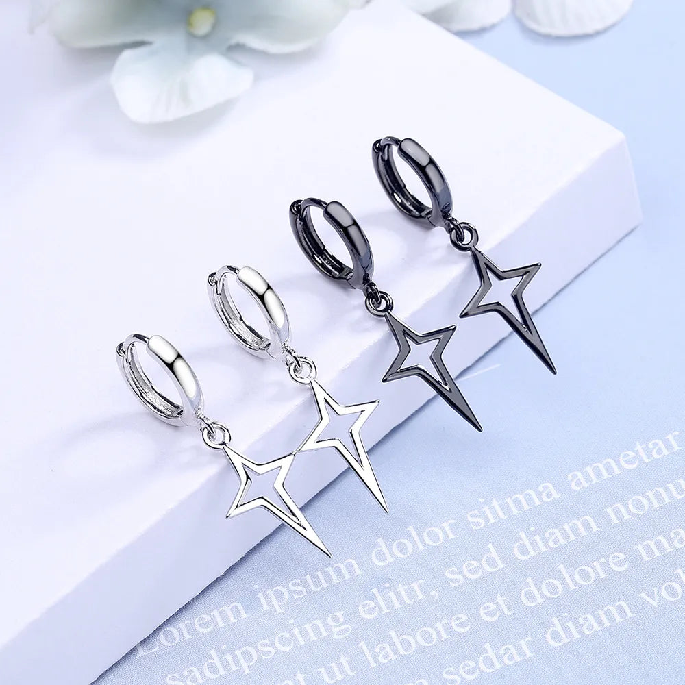 Gothic Style Cross Earrings