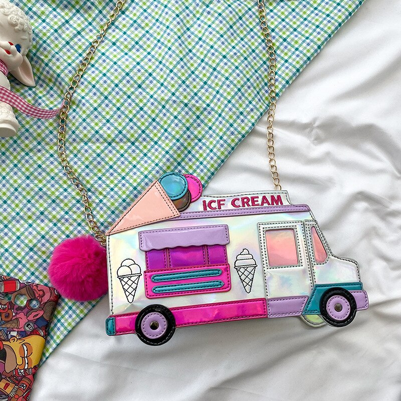Ice Cream Car Shoulder Bag