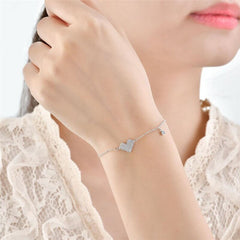Silver Heart Bracelet
