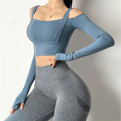 Long Sleeve Athletic Women's Fitness Top