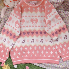 Kawaii Japanese Strawberry Bear Sweater