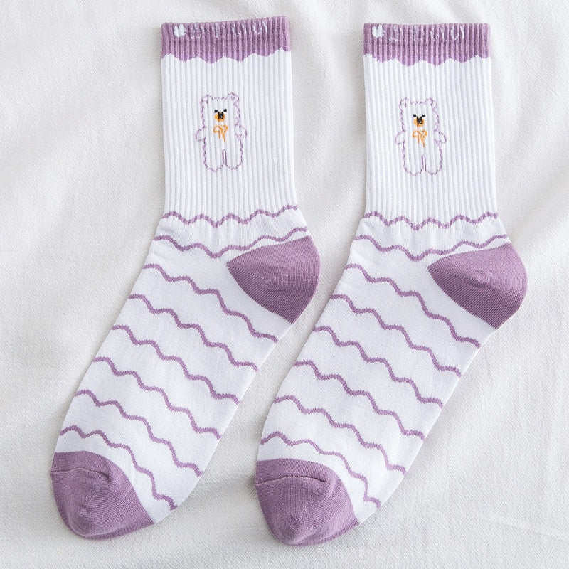 Japanese Cartoon Bear Socks