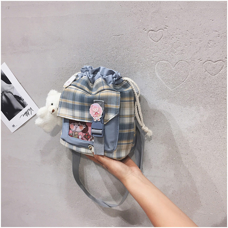 Summer Plaid Crossbody Shoulder Bag