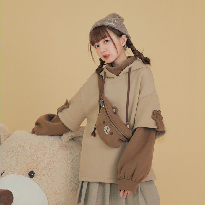 Harajuku Kawaii Bear Hoodie