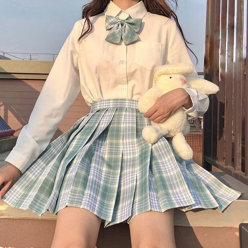 School Girl Uniform Pleated Skirt