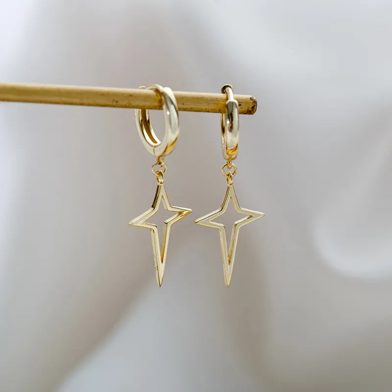Gothic Style Cross Earrings