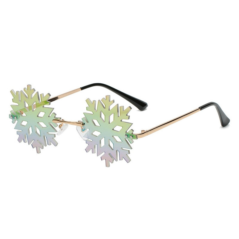 Snowflake Rimless Glasses