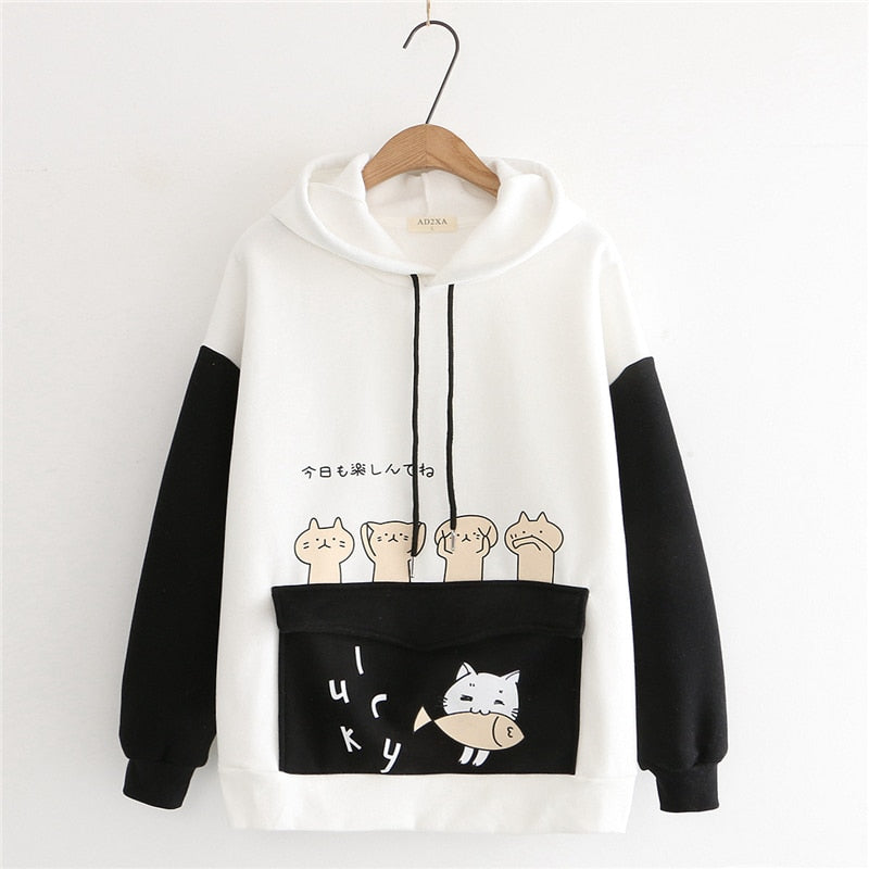 Kawaii Cat Hoodie