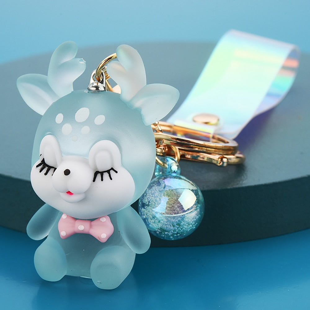 Kawaii Deer Flashlight Keychain