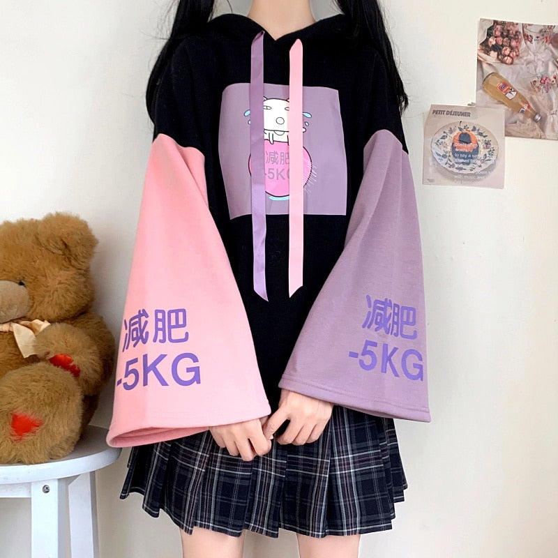 Cute Anime Cat Hoodie