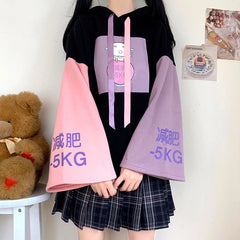 Cute Anime Cat Hoodie