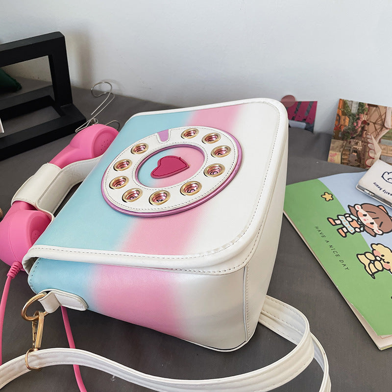 Vintage Telephone Shaped Shoulder Bag