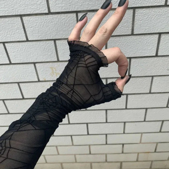 Harajuku Dark Spider Gloves