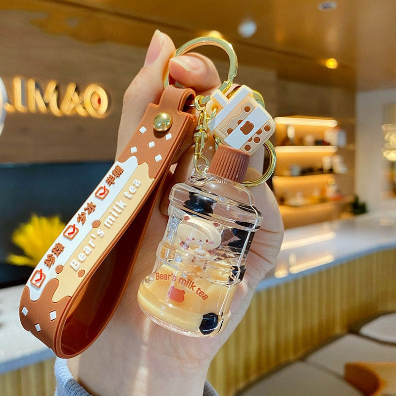 Cute Milk Tea Keychain