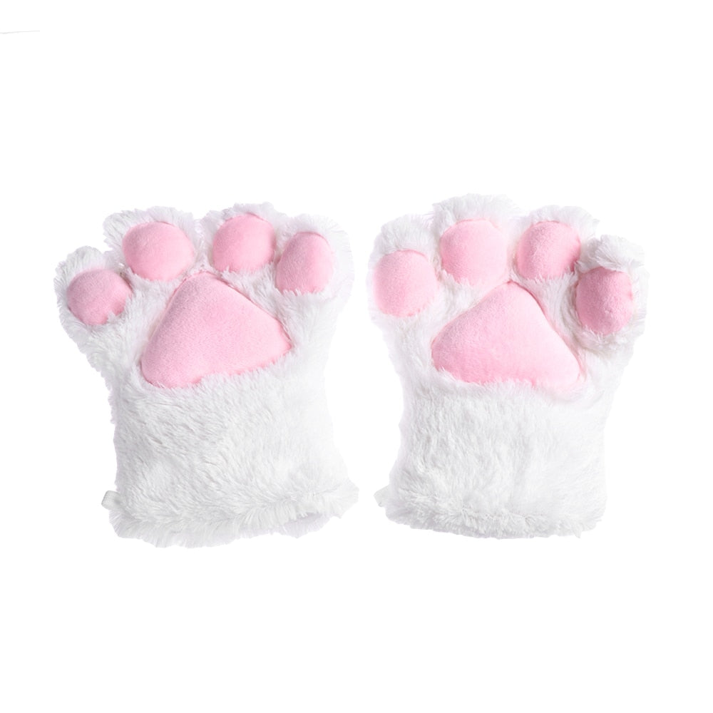 Soft Kitten Paw Warm Gloves