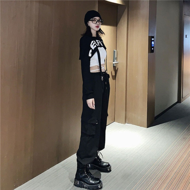 Korean Style Crop Top Set