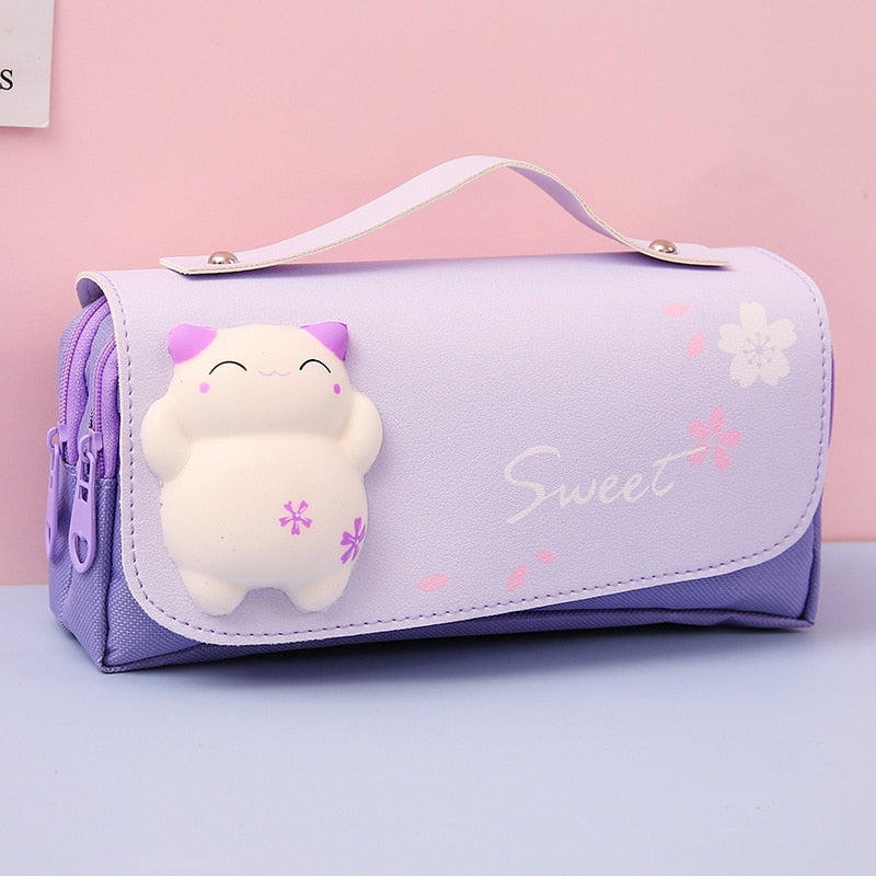 Kawaii Soft Animals Pencil Case