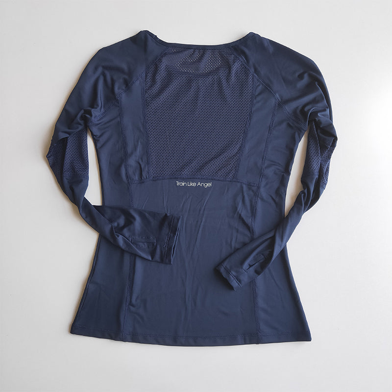 Long Sleeve Breathable Women's Sports & Yoga Mesh T Shirt