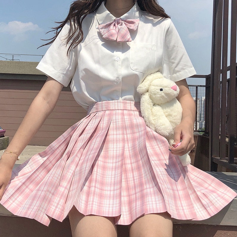 School Girl Uniform Pleated Skirt