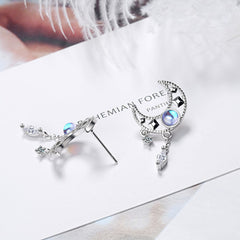 Silver Moon Earrings