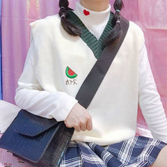 Kawaii Fruit Ulzzang Girl Sweater