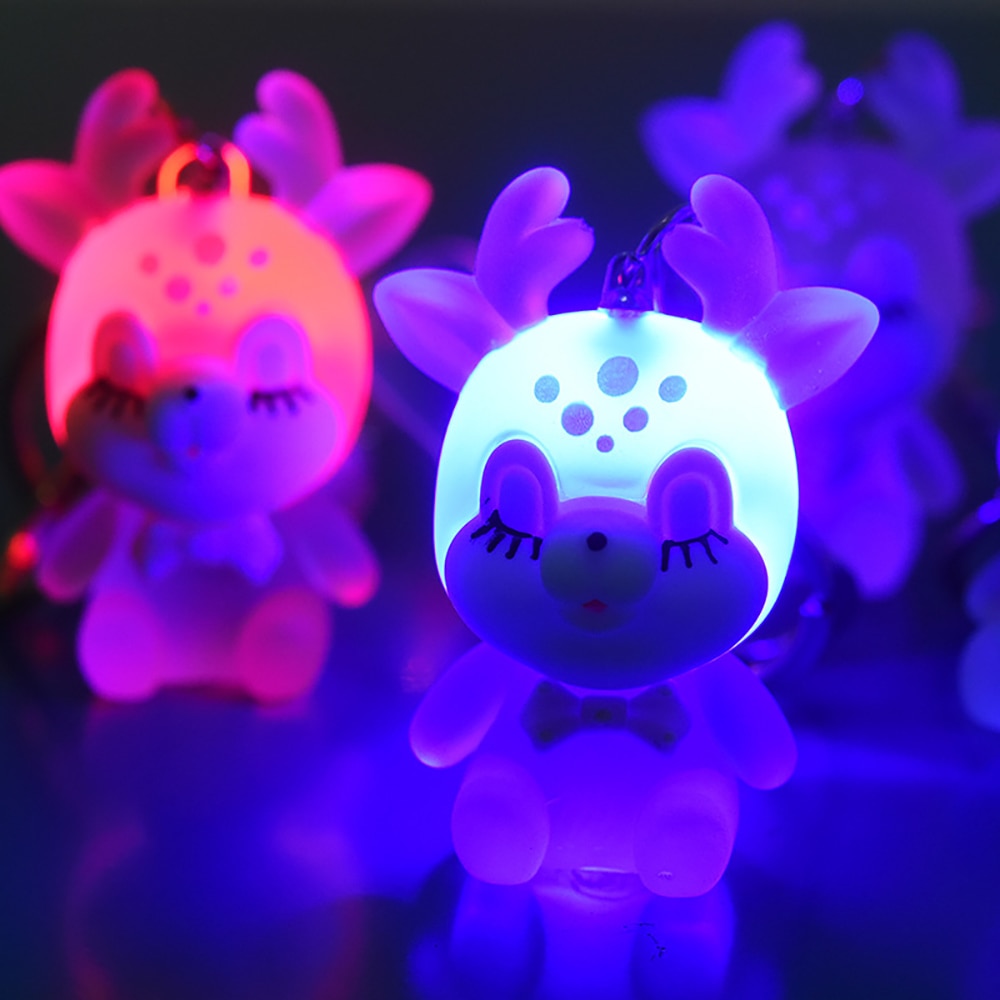 Kawaii Deer Flashlight Keychain