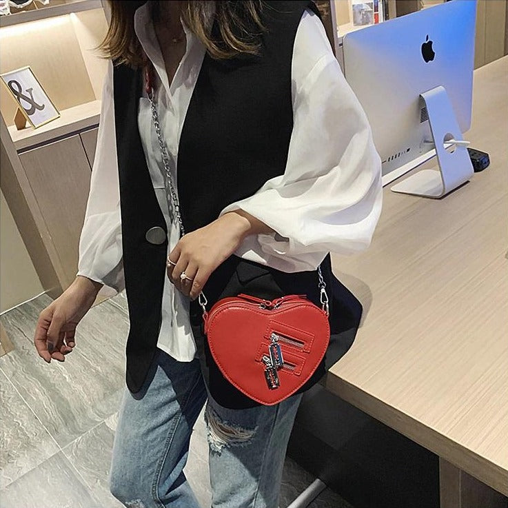 Heart Shape Crossbody Bag