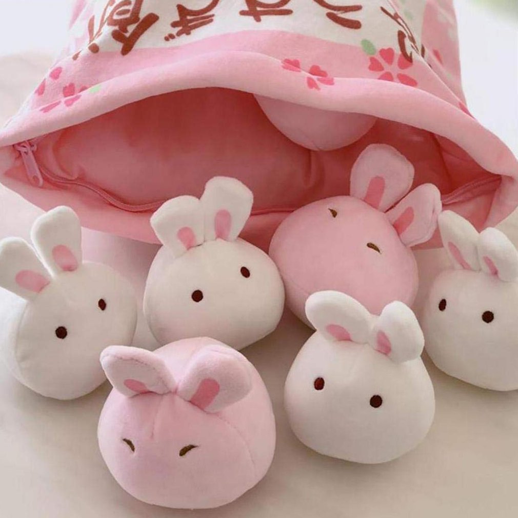 8 pcs Japanese Set Plush Rabbits