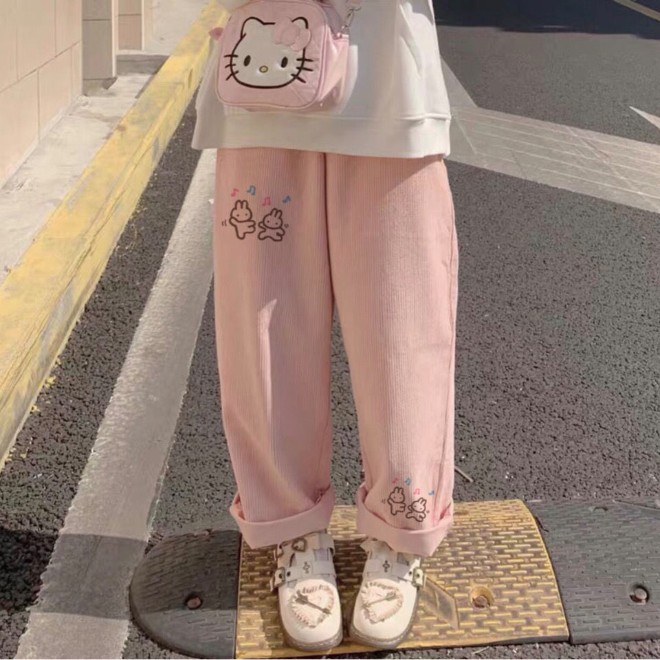 Cartoon Corduroy Pants