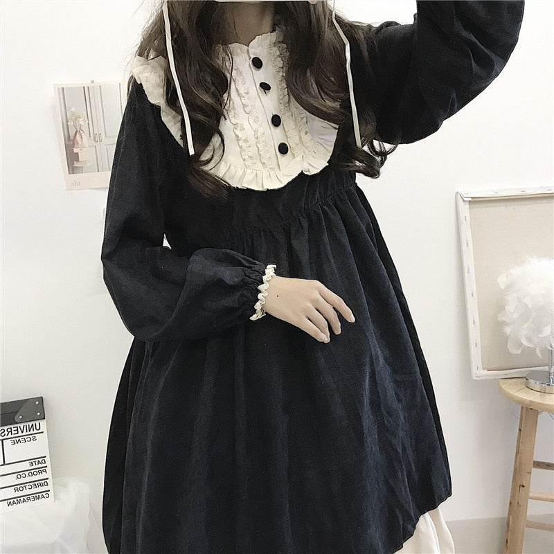 Vintage Style Black Dress