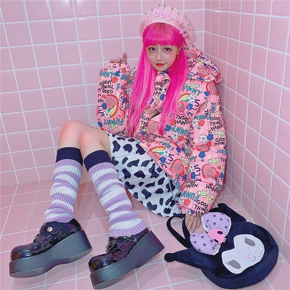 Y2K E-girl Goth Leg Warmers