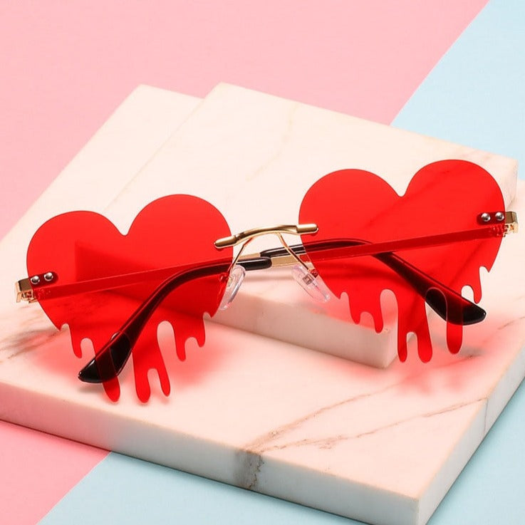 Heart Tear-Shaped Sunglasses