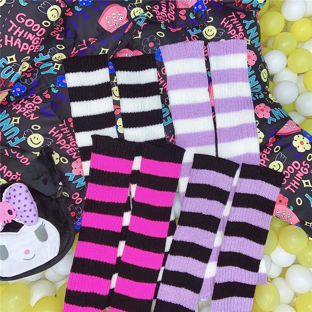 Y2K E-girl Goth Leg Warmers