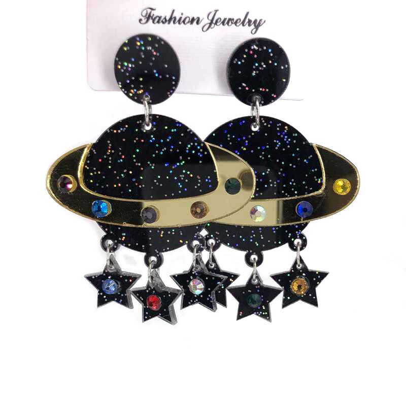 Shiny Planet Earrings