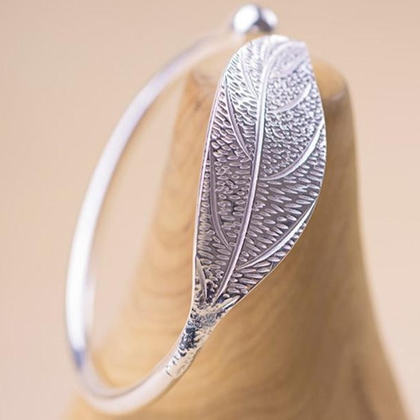 Silver Leaf Bracelet