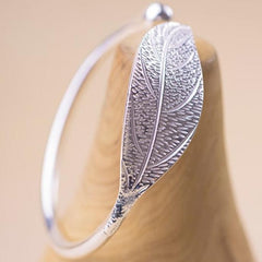 Silver Leaf Bracelet