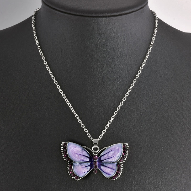 Metal Butterfly Necklace