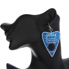 Multicolor Resin Ouija Earrings