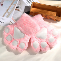 Soft Kitten Paw Warm Gloves