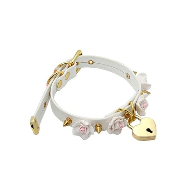 Spiked Flower Choker