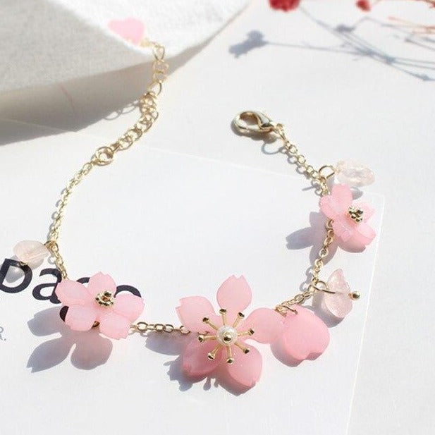 Sakura Flower Bracelet