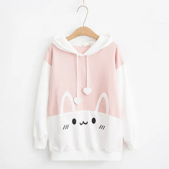 Kawaii Cat Graphic Hoodie