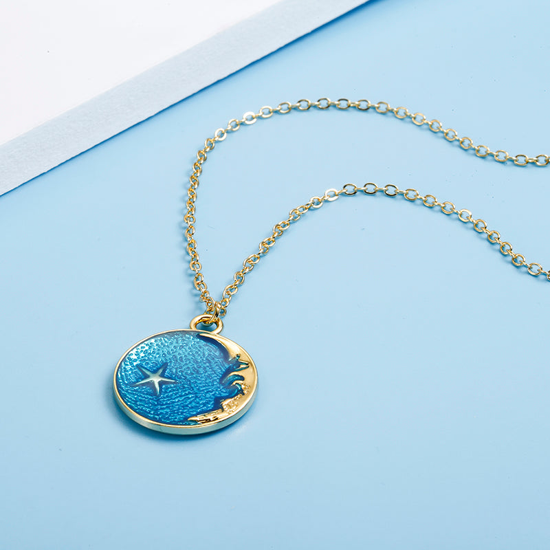 Star & Moon Cute Necklace